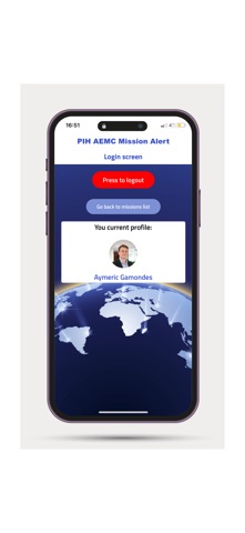 PIH AEMC Mission Alert screenshot