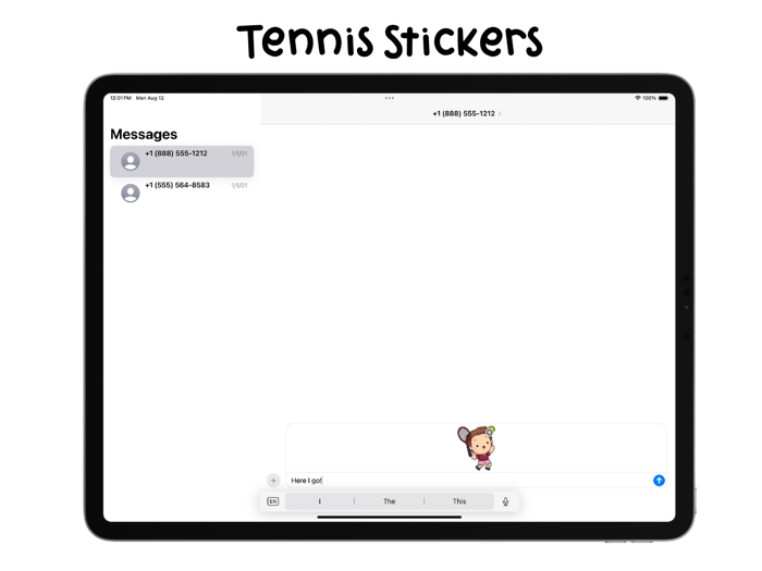 Cute Tennis Stickers