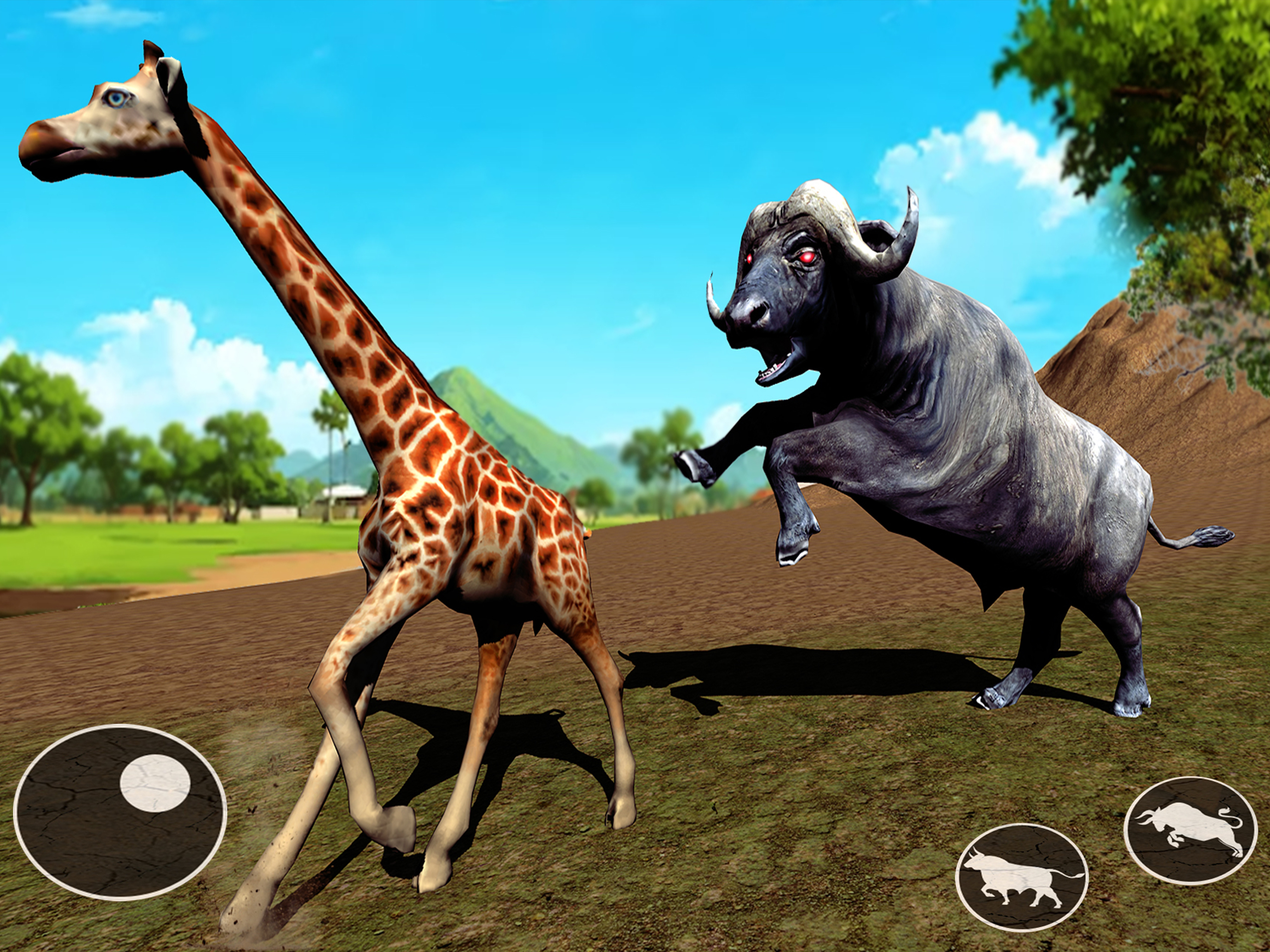 Angry Bull Attack Fight Game