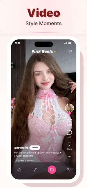 Rocio - Video Chat，Pink Share screenshot 2