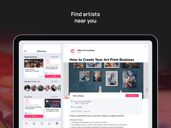 Milan Art iPad screenshot 5 - Education app