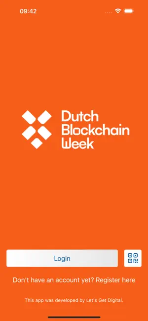 Dutch Blockchain Week 2026 iPhone screenshot 1