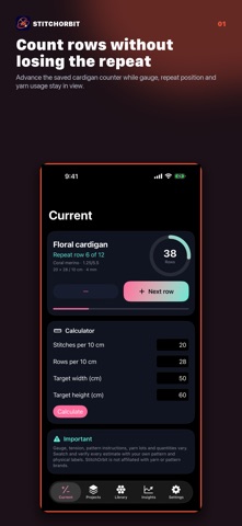 StitchOrbit: Row Counter Screenshot 1 of 6