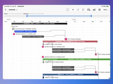 EasyGantt Tablet iPad screenshot