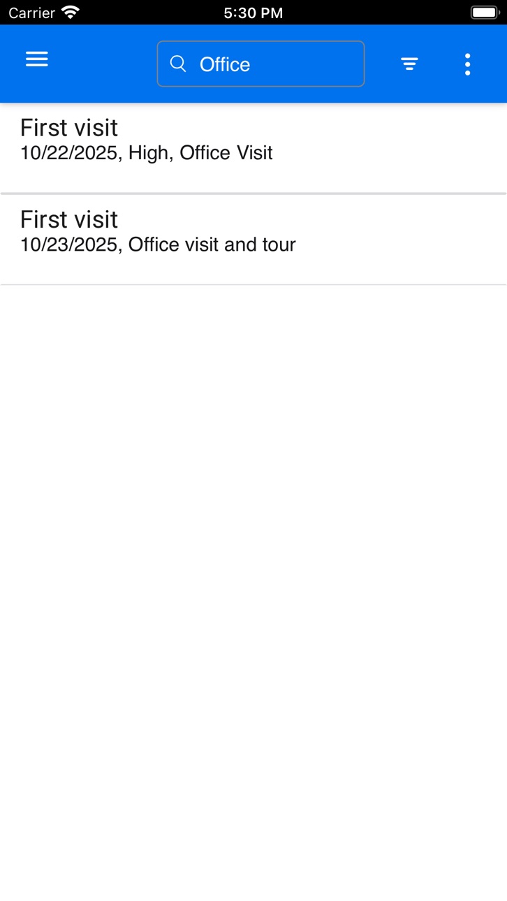 iPhone screenshot