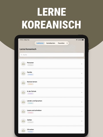 Koreanisch leicht lernen iPad screenshot