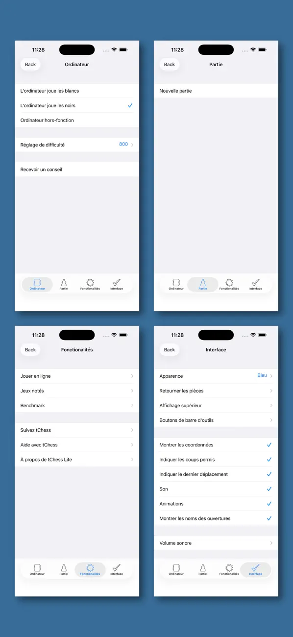 Screenshot #2 pour Échecs - tChess Lite