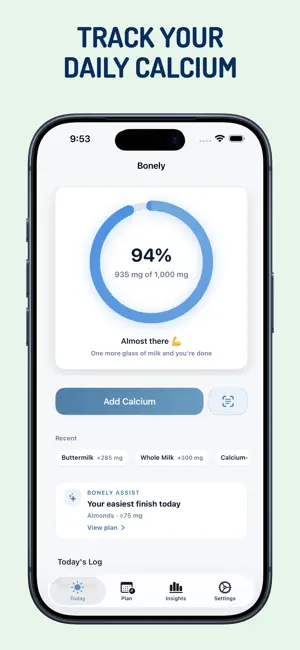 Bonely – Calcium Tracker screenshot 1