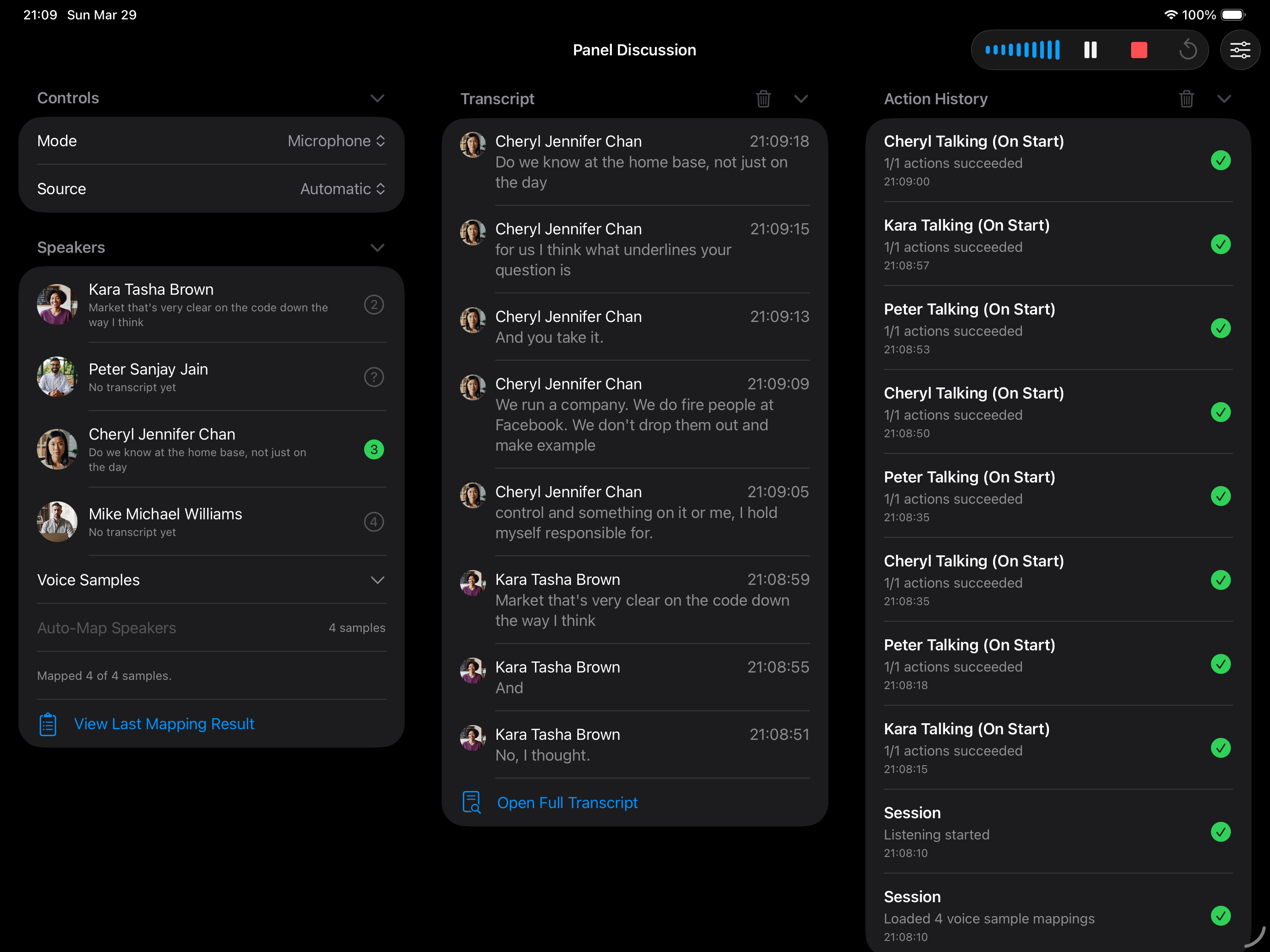 Action Phrase - Voice Control