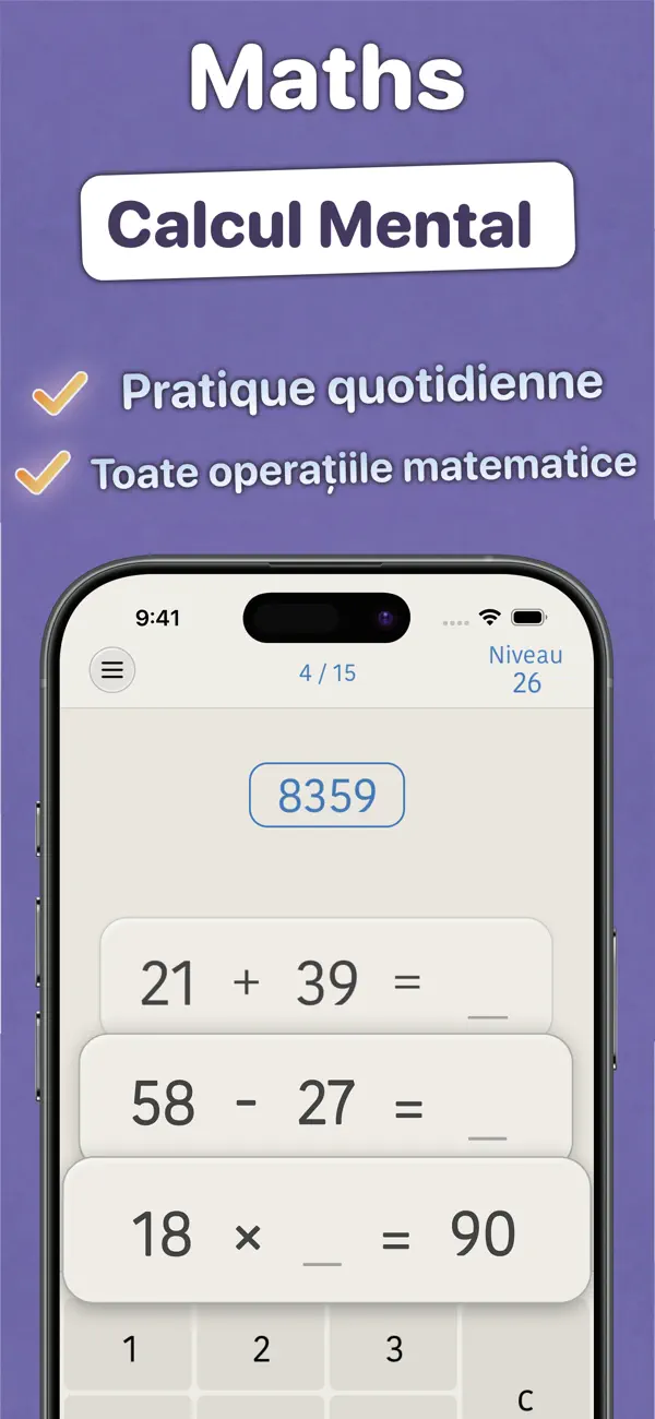 Screenshot #2 pour Calcul Mental Mathematique Jeu