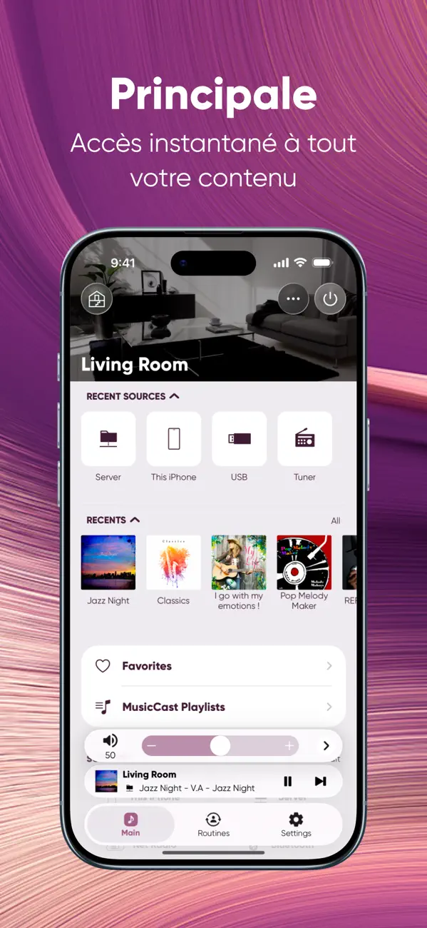 Screenshot #1 pour MusicCast Controller