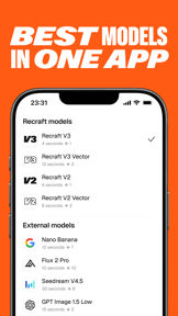 Recraft: AI Images and Videos screenshot