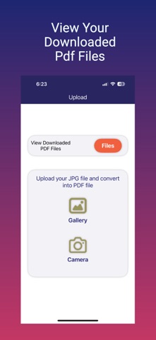 JPG To PDF App screenshot