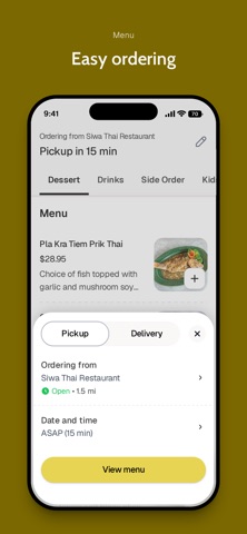 Siwa Thai Restaurant iPhone screenshot