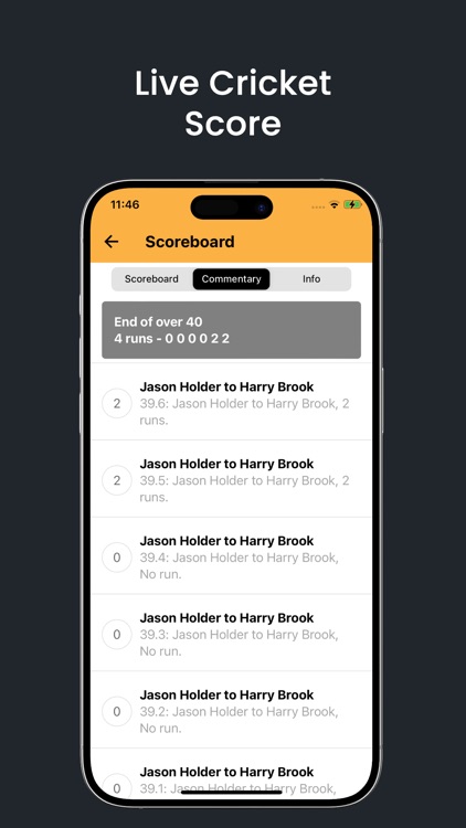 Live Cricket Score - Cricket