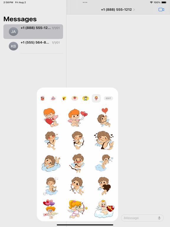 Screenshot #6 pour Sweet Angel Stickers Pack