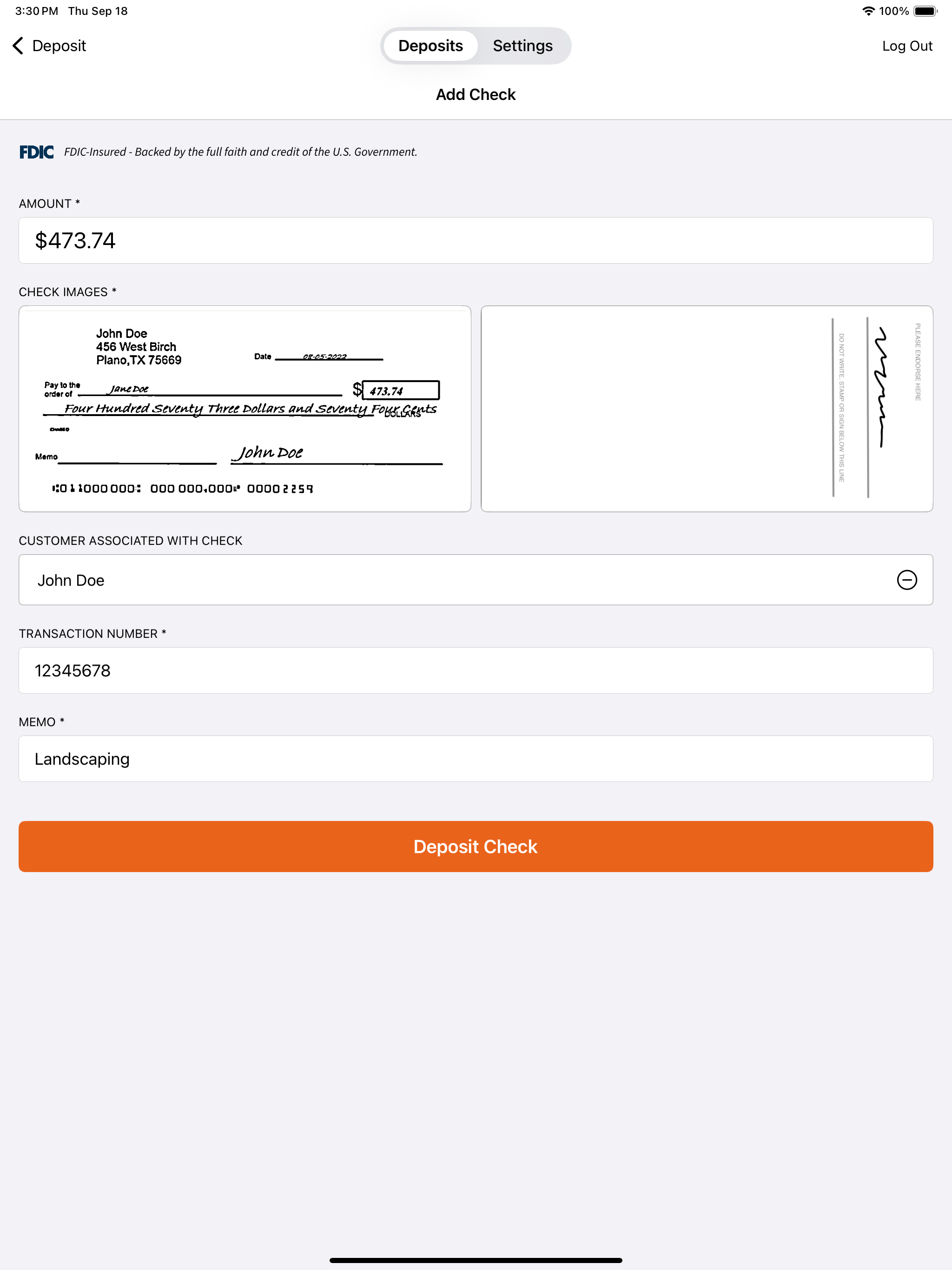 BankCherokee Business RDC