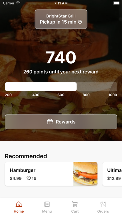 BrightStar Grill Screenshot 1 - AppWisp.com
