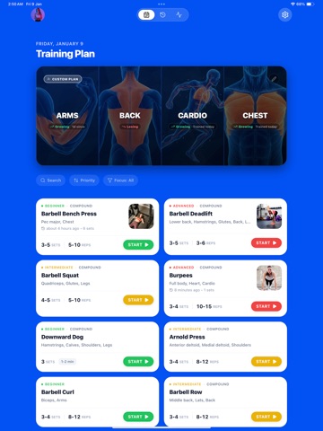 Veins - Workout Tracker & Log iPad screenshot