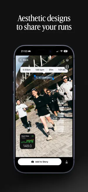 Relay: Share your runs iPhone screenshot 1