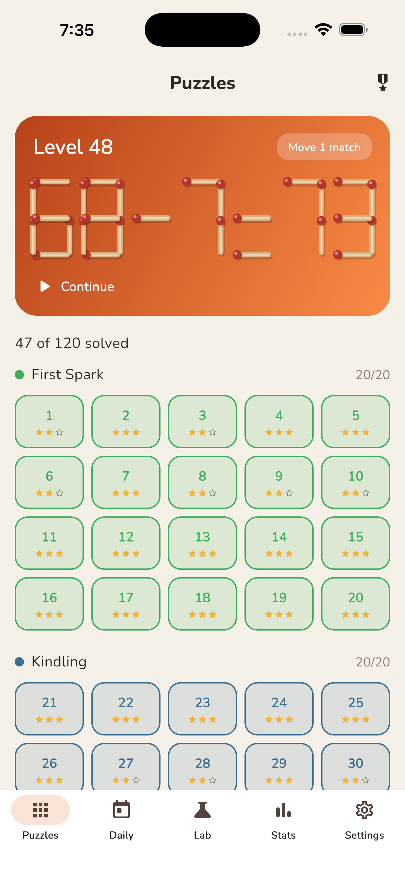 Sparkora: Matchstick Puzzle screenshot 2