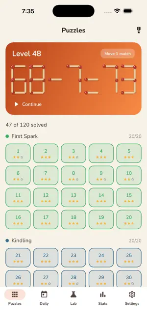 Sparkora: Matchstick Puzzle screenshot 2