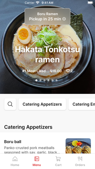 Boru Ramen iPhone screenshot 2 - Food & Drink app