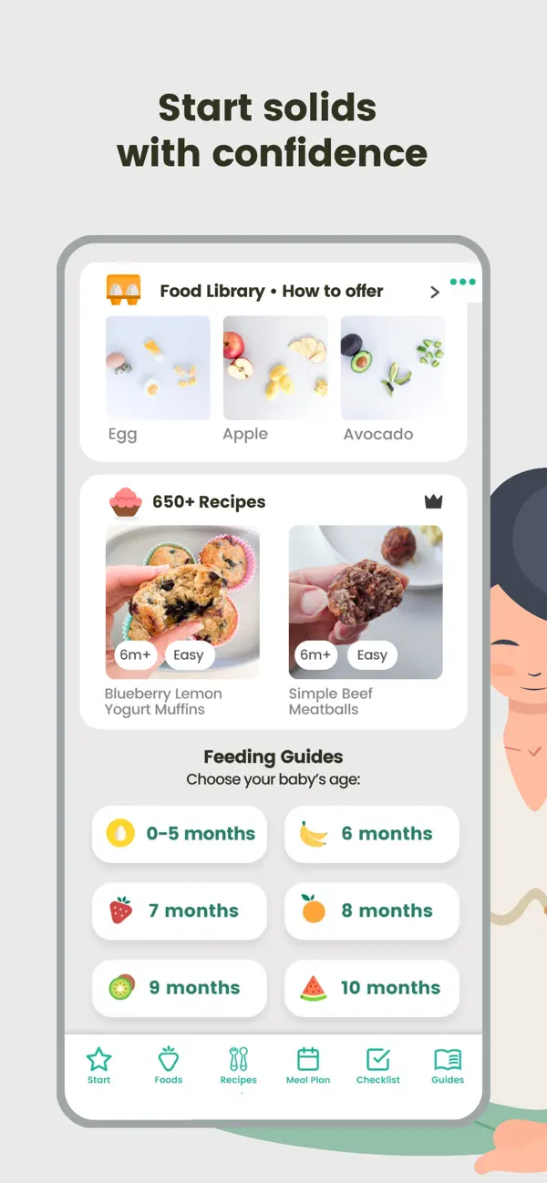 Screenshot #1 pour BLW Meals: Starting Solids