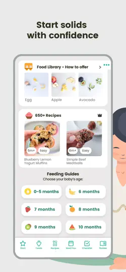 Captura de pantalla de BLW Meals: Starting Solids en iPhone 1