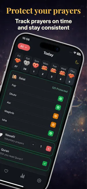 Qalb Habit: Islamic Tracker screenshot 2