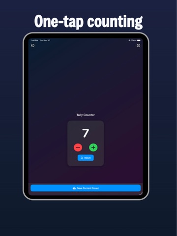 Clicker Counter Number Tracker iPad screenshot