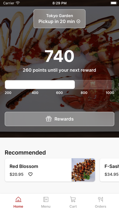 Tokyo Garden To Go iPhone screenshot 1 - Food & Drink app
