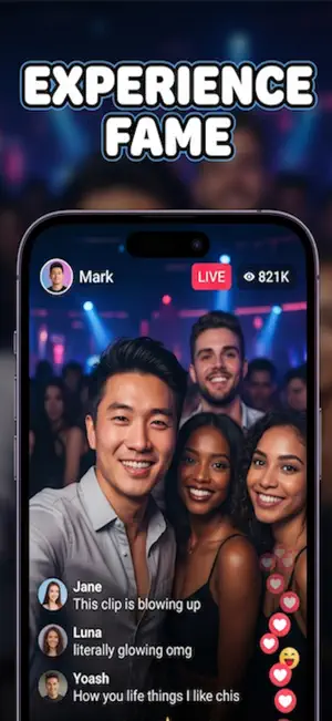 Fake Live Stream - Viral Face screenshot 1