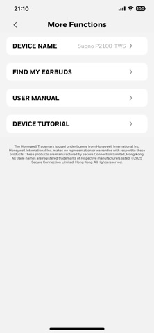 Honeywell Audio Pilot iPhone screenshot