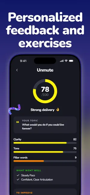 Unmute - AI Speaking Coach screenshot 4