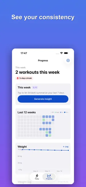 StrideAI — AI Fitness Help screenshot 4