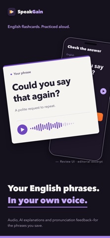 SpeakGain: Learn With Voices Screenshot 1 of 7