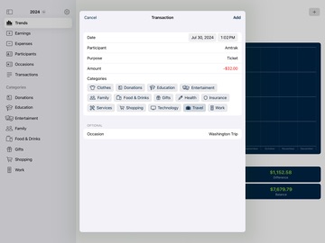 Budget Brief iPad screenshot