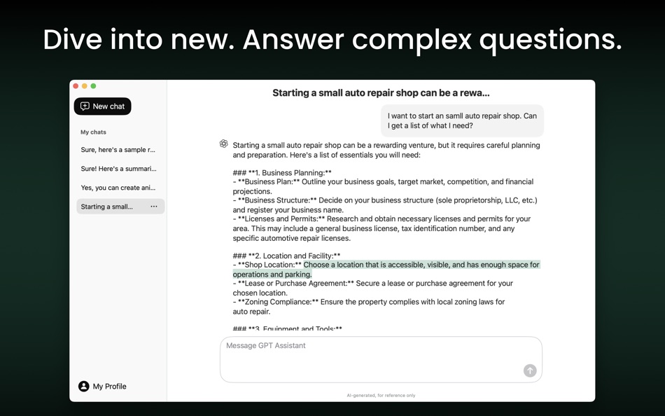 #4. AI ChatBot ASK Chat Assistant (macOS) Przez: EdgeAI Minds LLC