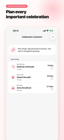 Name-day & Birthday Calendar iPhone screenshot