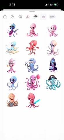 Silly Squid Stickers Screenshot 3 of 4