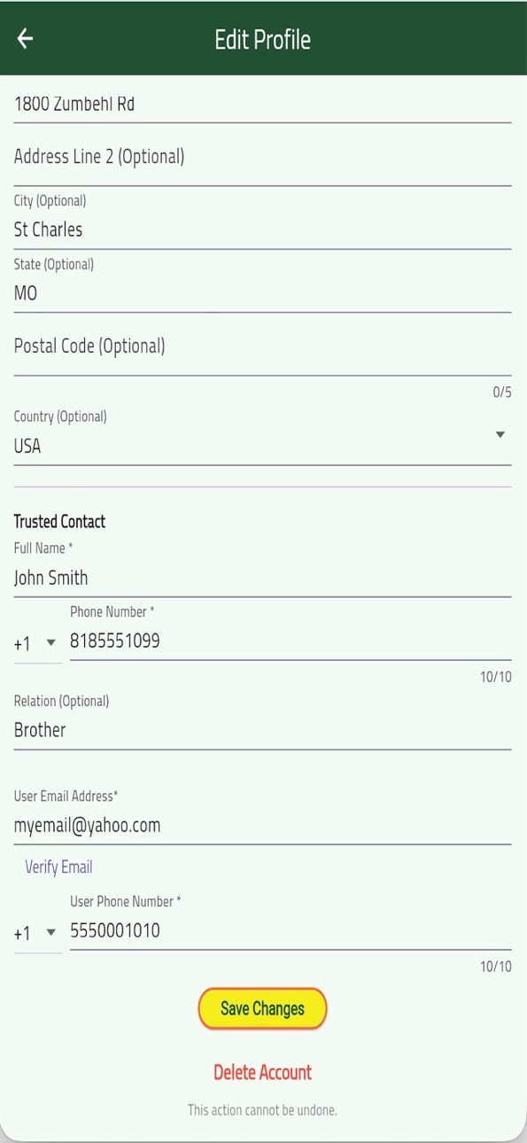 iPhone screenshot