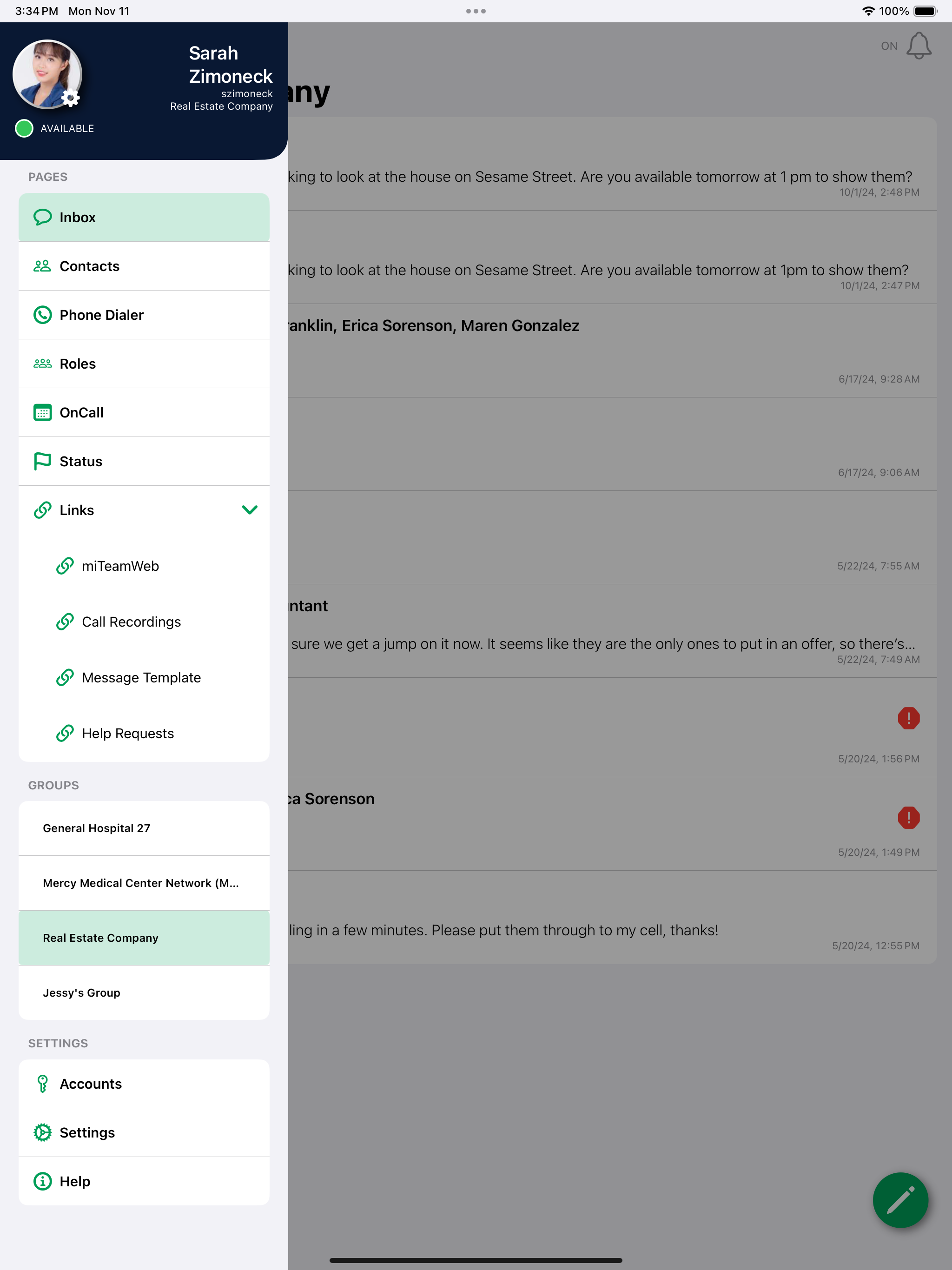 Amtelco Secure Messages