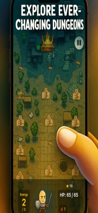 Thumbwarrior: 1-Thumb Card RPG screenshot 4