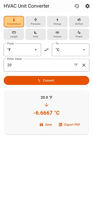 Unit Converter HVAC screenshot 2 of 5