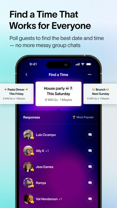 Partiful Invites iPhone screenshot 5 - Lifestyle app
