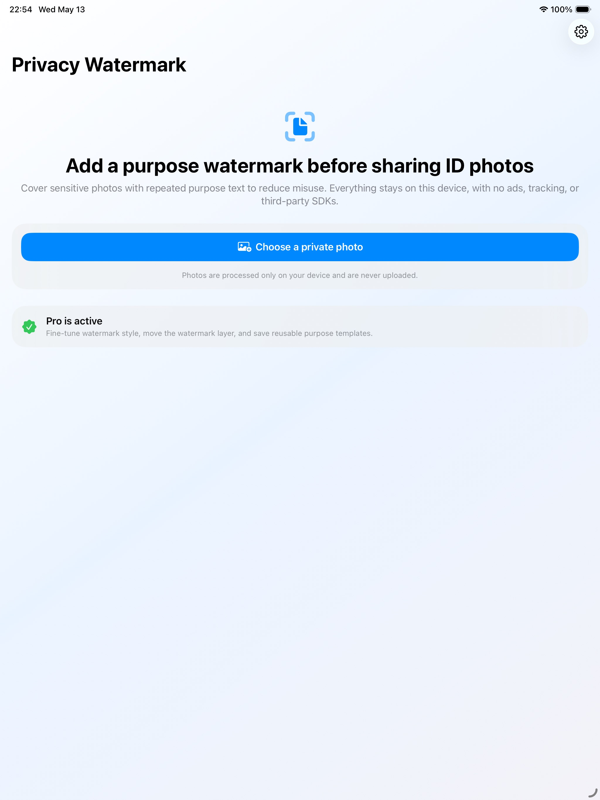 ID Watermark: Document Safe