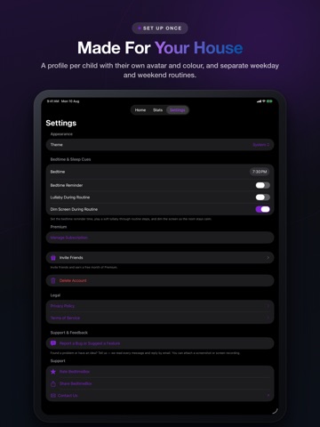 BedtimeBox - Bedtime Routine iPad screenshot