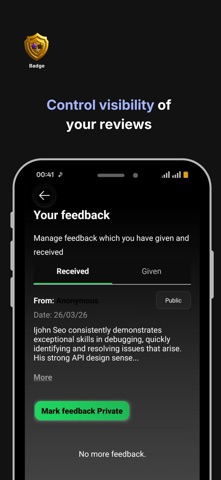 Badge - Peer feedback platform Screenshot 6 of 7