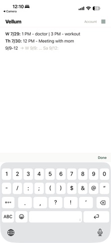 Vellum Schedule Screenshot 4 of 5